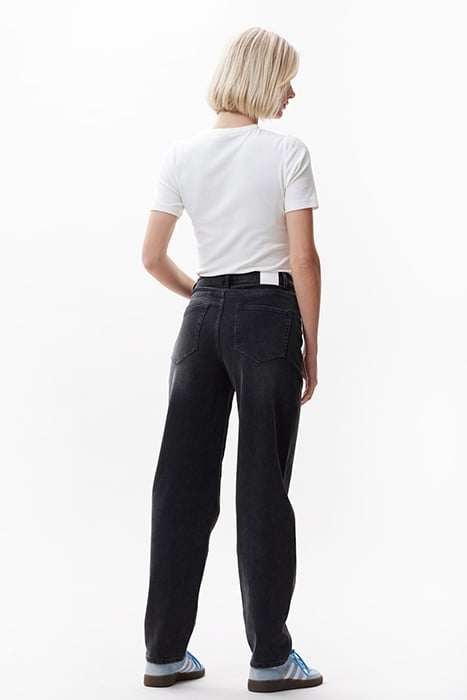 BARREL FIT JEANS WASHED BLACK 2