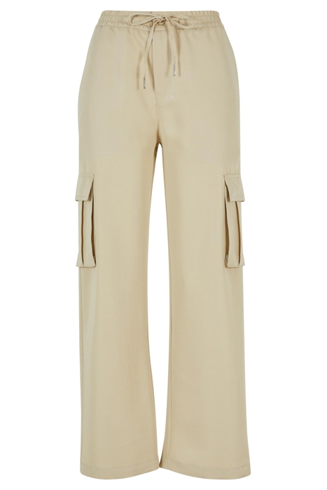 LADIES VICOSE STRAIGHT LEG CARGO PANTS CONCRETE 4