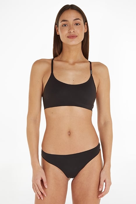 UNLINED BRALETTE, SLIM FIT, BLACK 1