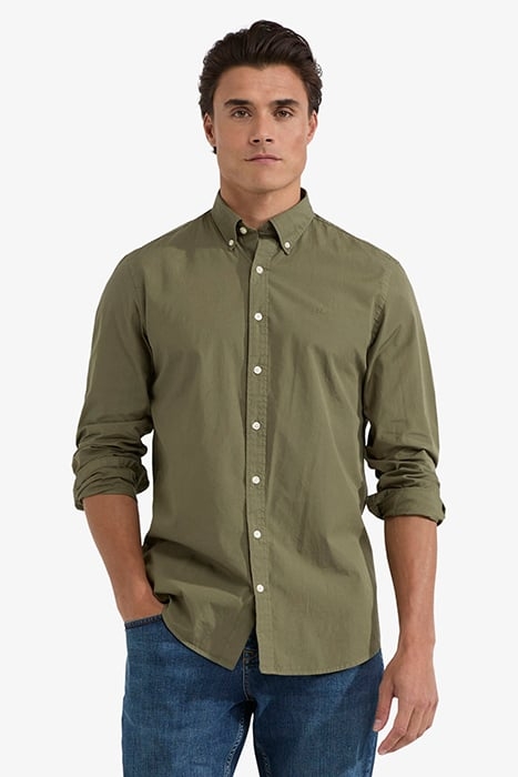 SUMMER POPLIN SHIRT OLIVE 1