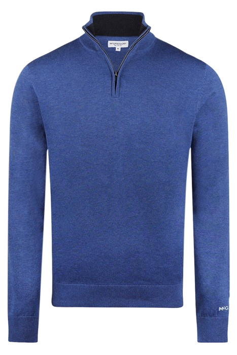 ZIP MOCK SWEATER ROYAL BLUE 4