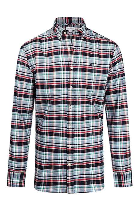 SUMMER CHECK SHIRT NAVY 1
