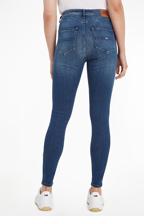 SYLVIA HR SUPER SKINNY JEANS MID BLUE 2