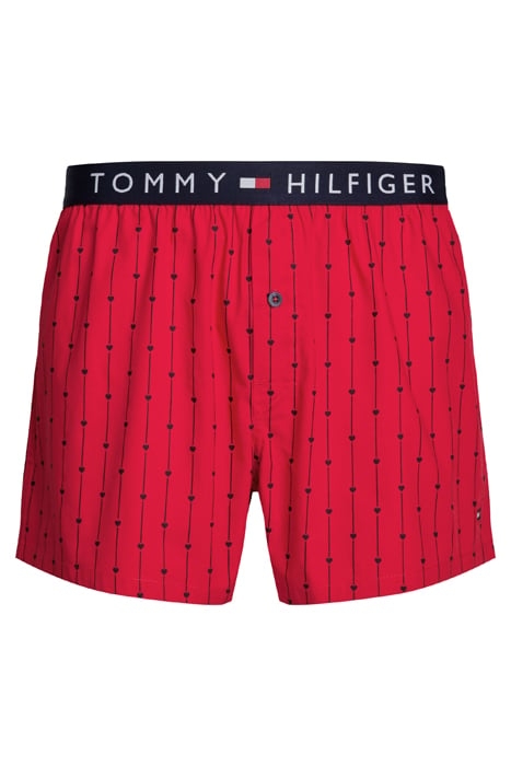 WOVEN BOXER PRINT SLIM FIT BOXERS RED 4