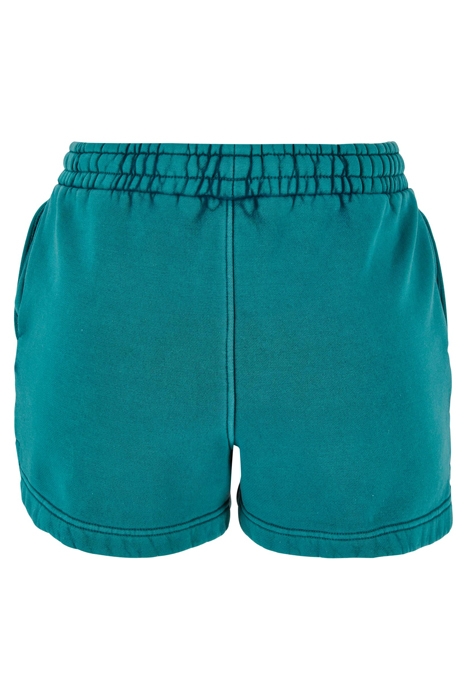 LADIES STONE WASHED SHORTS WATERGREEN 5