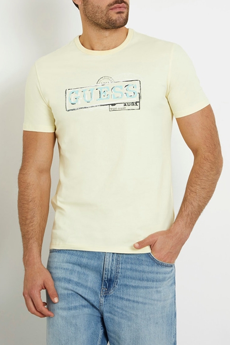 GUESS ECO SS CN GUESS BOX LOGO ICED LEMON 1
