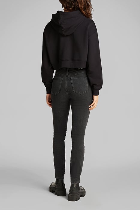 WOVEN LABEL HOODIE CK BLACK 3