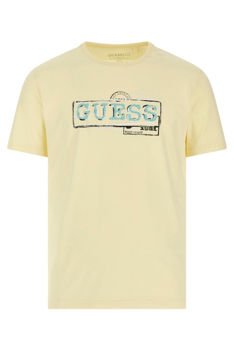 GUESS ECO SS CN GUESS BOX LOGO ICED LEMON 4