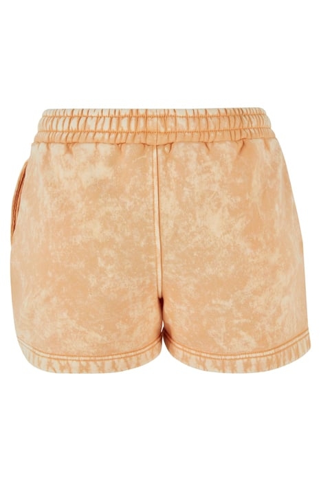LADIES TOWEL WASHED SWEAT SHORTS PALEORANGE 5