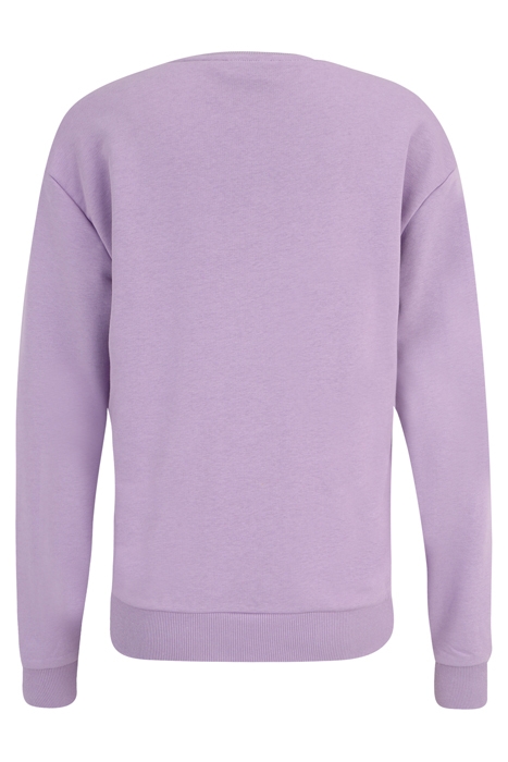 BANTIN SLIGHTLY CROPPED CREW SWEAT VIOLA 4