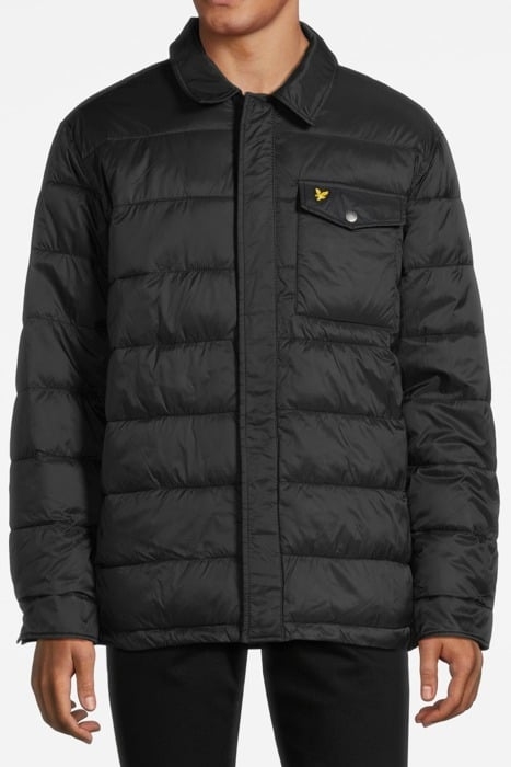 WADDED COLLARED JACKET JET BLACK 1