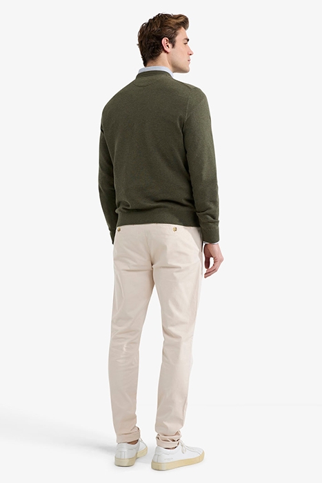 V-NECK SWEATER OLIVE 3