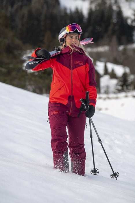 MYRKDALEN V2 INSULATED W JKT LT LIGHT DAHLIA RED / BEET RED 2