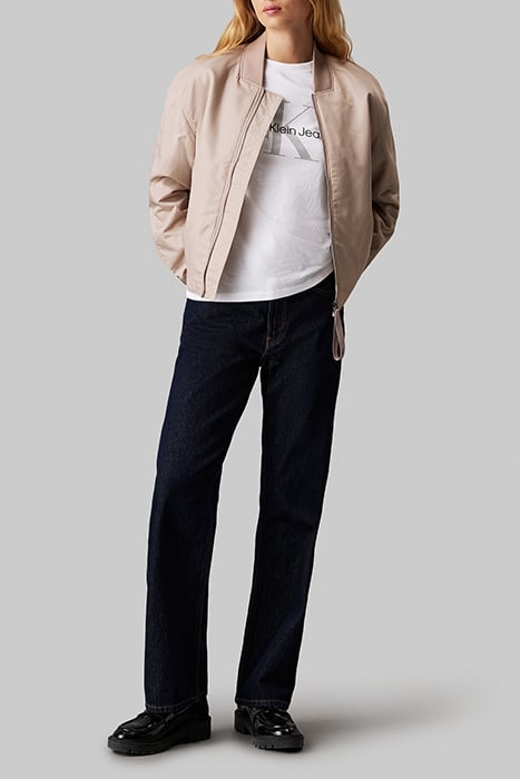 CALVIN KLEIN SS MONOLOGO REGULAR FIT CREWNECK T-SHIRT WHITE 4