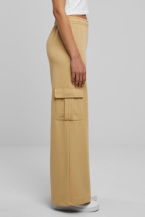 LADIES HIGHWAIST WIDE LEG CARGO TERRY PANTS UNIONBEIGE 7
