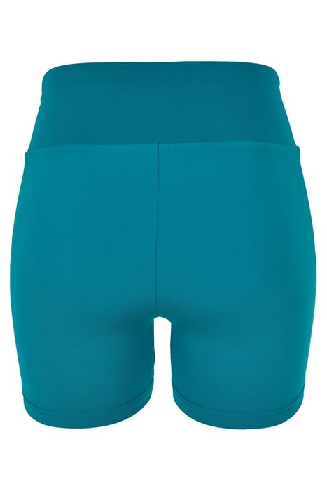 LADIES RECYCLED HIGH WAIST CYCLE HOT PANTS WATERGREEN 5