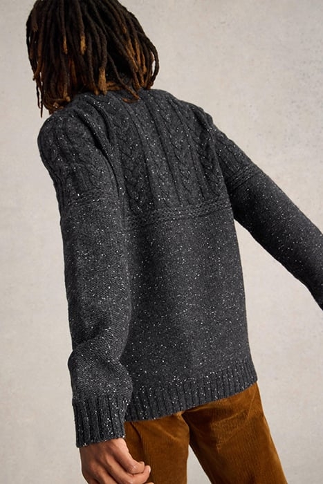 BERKLEY CREW NECK JUMPER CHARCOAL GREY 3