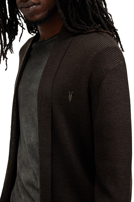 MODE MERINO OPEN CAR COFFEE BROWN 6