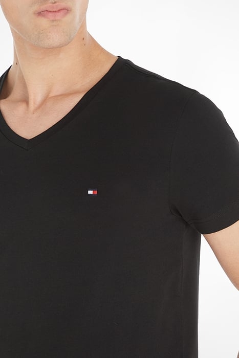 CORE STRETCH SLIM FIT V-NECK T-SHIRT BLACK 5