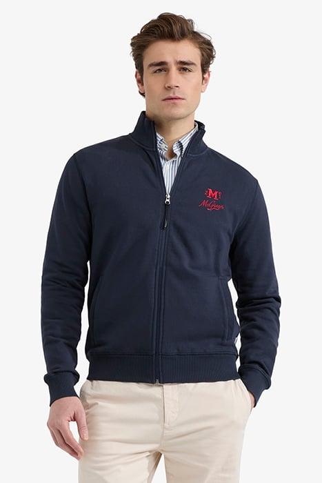 ZIP THRU CARDIGAN NAVY 1