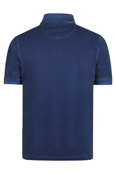 SUMMER PIQUEE POLO MEDIUM BLUE 2
