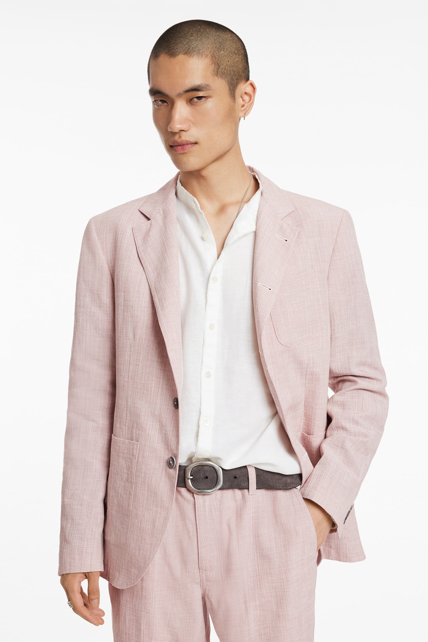 NOTCH LAPEL MULTI PATCH JACKET WORN MAUVE 1