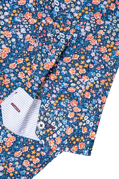 MENS S/C SUPER SLIM FIT SHIRT NAVY 2