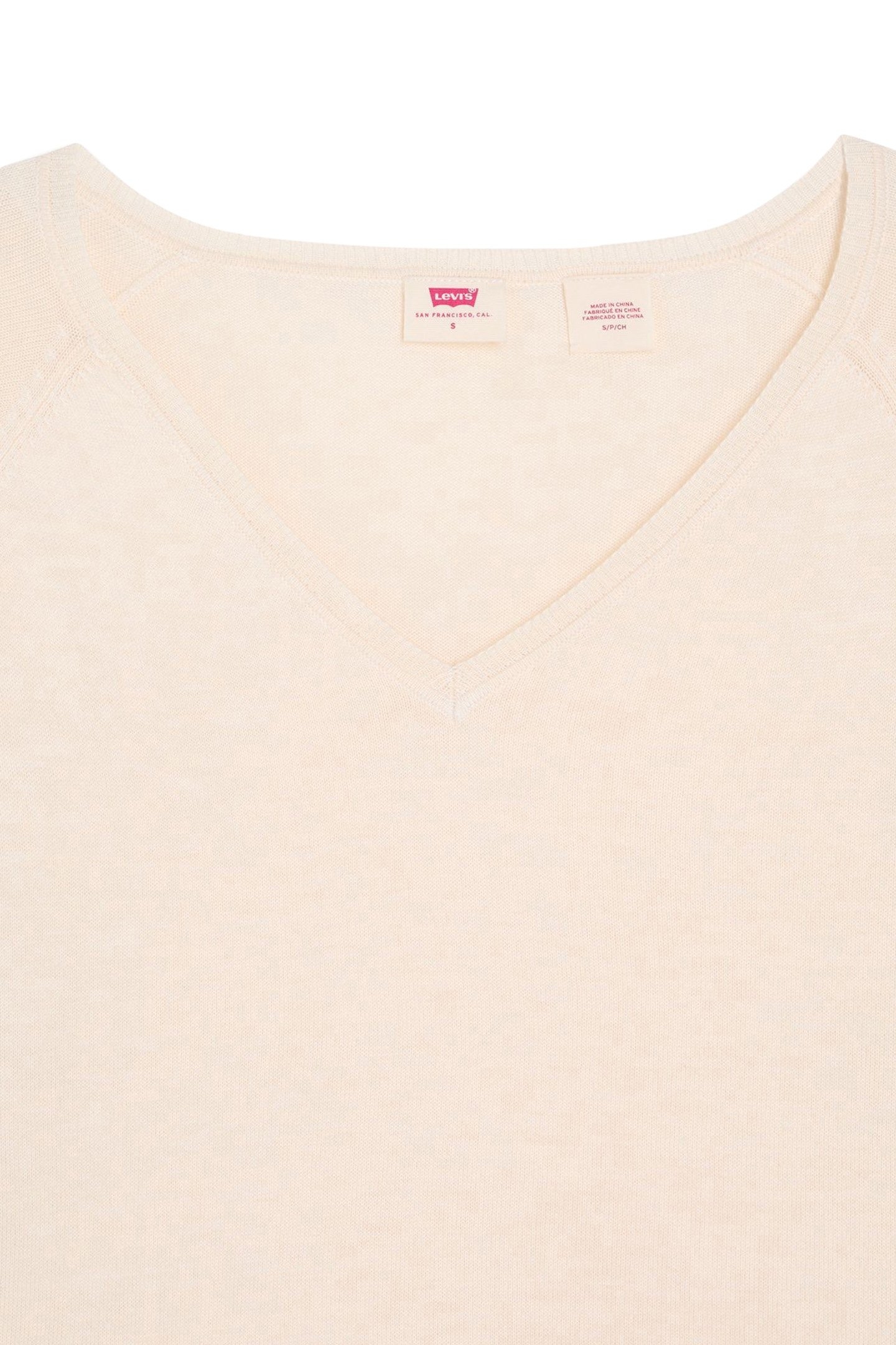 PETAL VNECK SWEATER WHITE SWAN TRIBLEND 5