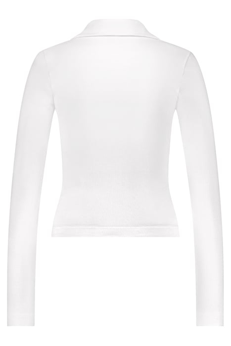 RIB BUTTON SHIRT STAR WHITE 2