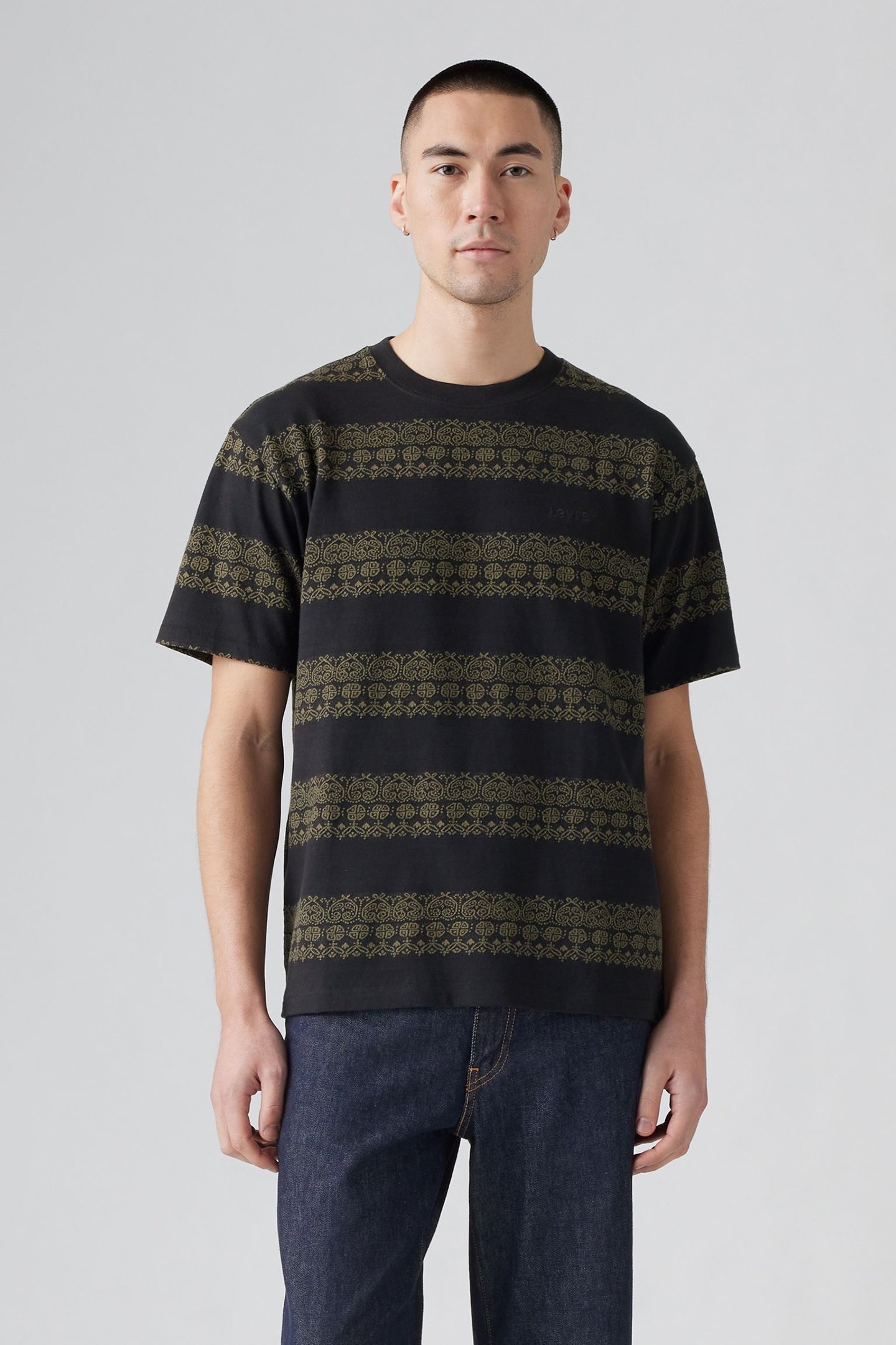 RED TAB VINTAGE TEE TRIPP GEO STRIPE JET 1