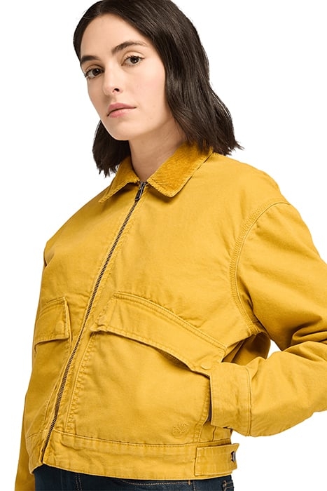 STRAFFORD QUILTED WASHED CANVAS JACKET CHAI TEA 5