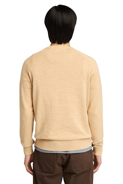 PHILLIPS BROOK RAGLAN SLEEVE CREW NECK SWEATER LIGHT WHEATBO 2