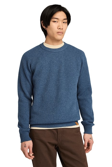 PHILLIPS BROOK RAGLAN SLEEVE CREW NECK SWEATER FOLKSTONE GRA 1