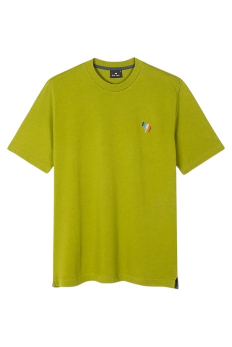 MENS SS TSHIRT ZEB EMB BOTTLE GREEN 1