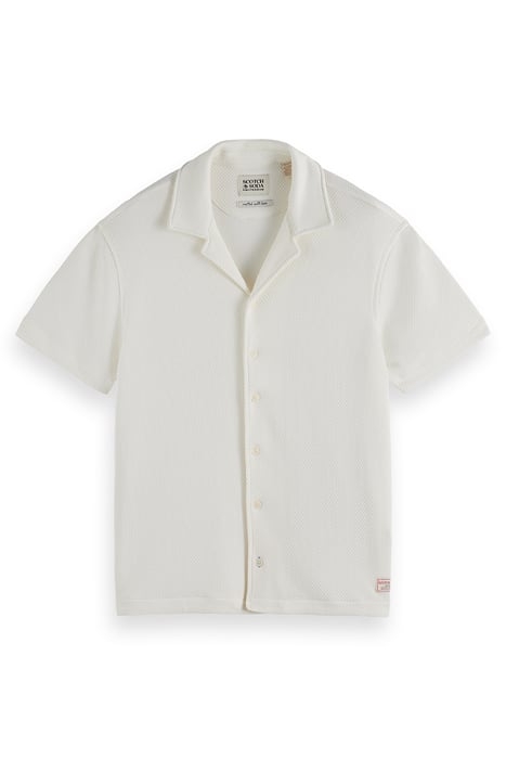 SS POPCORN JERSEY CAMP SHIRT LIGHT BEIGE 1