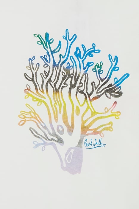 MENS TSHIRT TREE PRINT WHITE 2