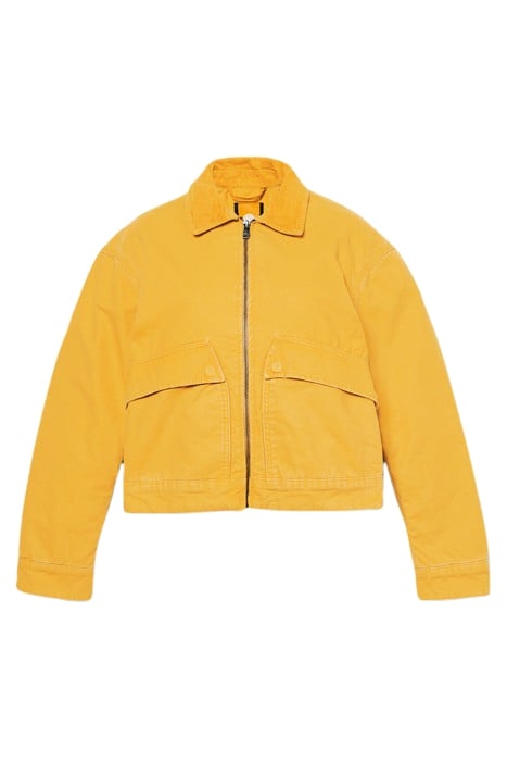 STRAFFORD QUILTED WASHED CANVAS JACKET CHAI TEA 4