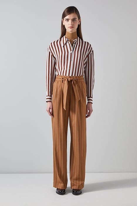 ELLIS STRIPE STRAIGHT JEANS BROWN 1