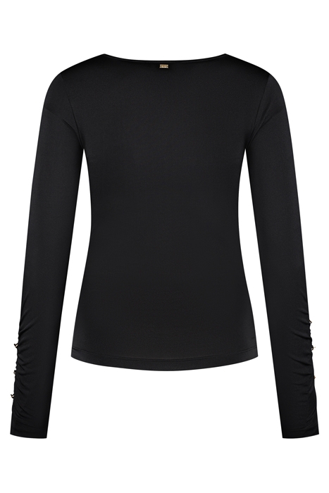 TWIST SHOULDER TOP BLACK 2