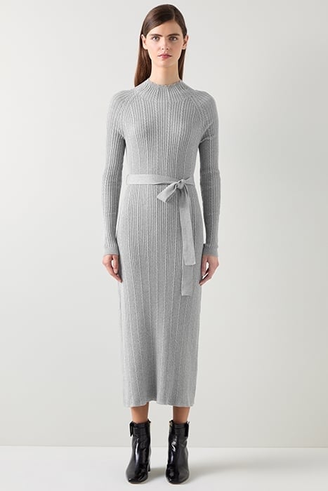 WEST CABLE MIDI DRESS GREY 1
