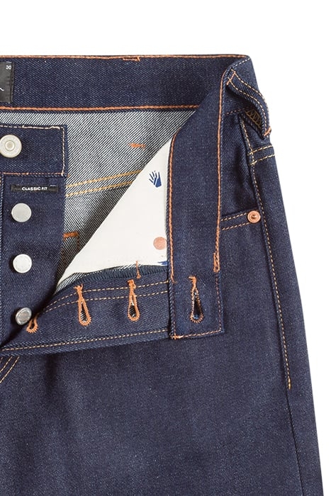 MENS CLASSIC FIT JEAN UN WASHED RAW 5