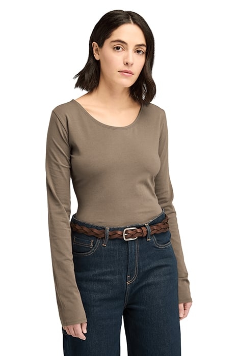 LONG-SLEEVE SLIM FIT TEE CHOCOLATE CHIP 1