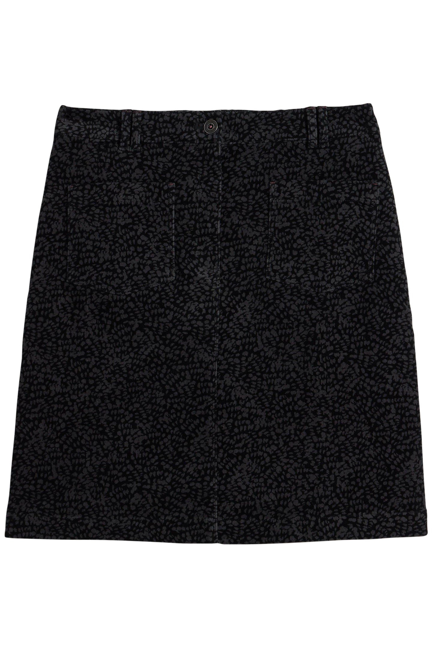 MELODY ORGANIC CORD SKIRT BLACK PRINT 3