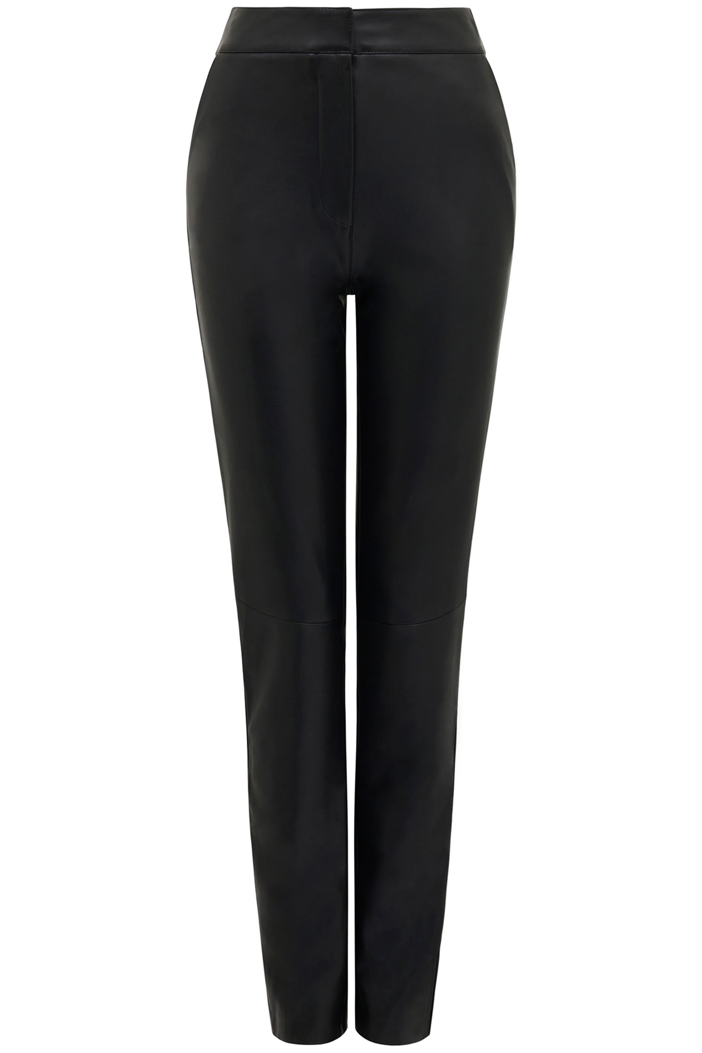 ALEXIS VEGAN LEATHER SLIM LEG PANTS BLACK 4