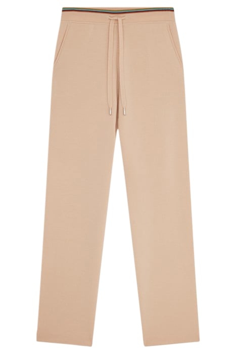 WOMENS KNITTED TROUSER LIGHT BEIGE 1