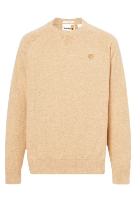 PHILLIPS BROOK RAGLAN SLEEVE CREW NECK SWEATER LIGHT WHEATBO 4
