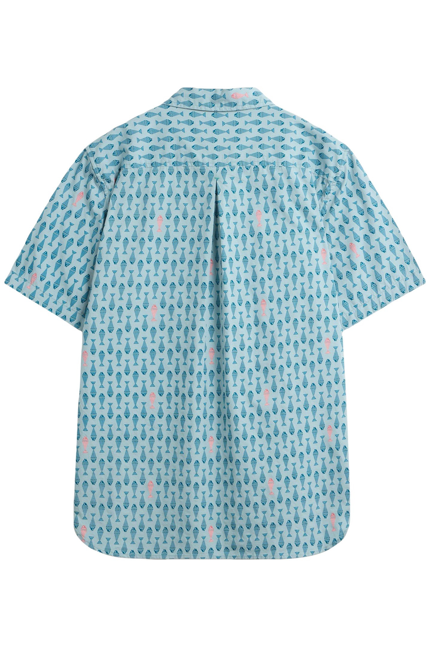 GEO FISH PRINTED SS SHIRT BLUE PRINT 4