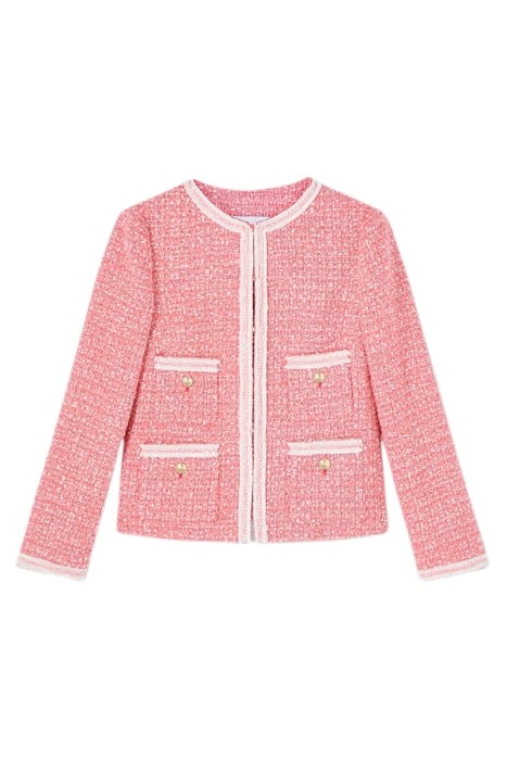 CHARLIE TWEED JACKET PINK/CREAM 4