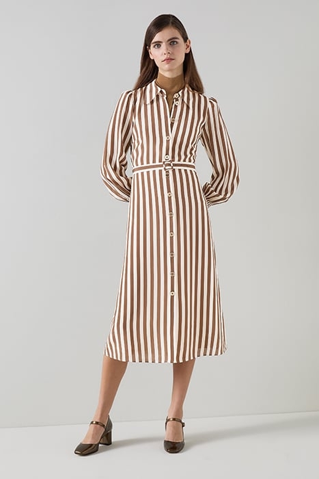EMELIA SHIRT SHIRT DRESS BROWN 1