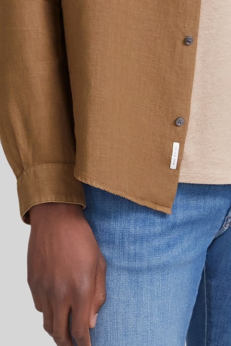 CIGAR PURE LINEN REGULAR SHIRT WITH MANDARIN COLLAR 5